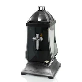 znicz-szklany-czarny-32-cm-ze-zlotym-krzyzem-glass-s2-ultra-czarno-srebrny