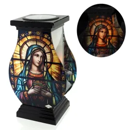 znicz-solarny-witrazowy-z-wizerunkiem-matki-boskiej-32cm-wysokosci-or-24h