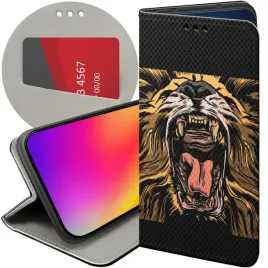 etui-z-klapka-do-motorola-moto-g42-wzory-lew-lwy-lwica-futeral-pokrowiec