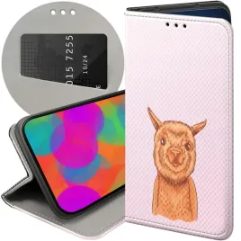 etui-z-klapka-do-motorola-moto-g42-wzory-lama-alpaka-andy-futeral-pokrowiec