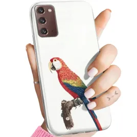 etui-do-samsung-galaxy-note-20-wzory-ptaki-ptak-papuga-koliber-obudowa-case