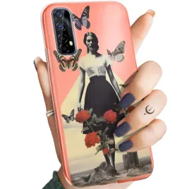 etui-do-realme-7-wzory-collage-retro-vintage-obudowa-pokrowiec-case