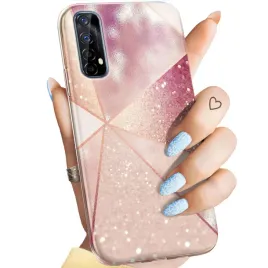 etui-do-realme-7-wzory-rozowe-zloto-roz-obudowa-pokrowiec-case