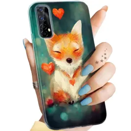 etui-do-realme-7-wzory-liski-lisy-fox-obudowa-pokrowiec-case