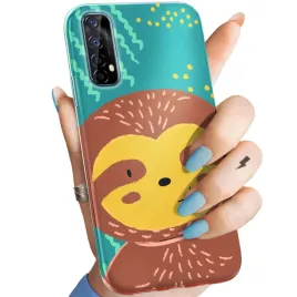 etui-do-realme-7-wzory-leniwiec-smieszne-wewnetrzne-zwierze-obudowa-case