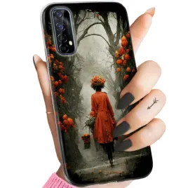 etui-do-realme-7-wzory-jesien-liscie-autumn-obudowa-pokrowiec-case
