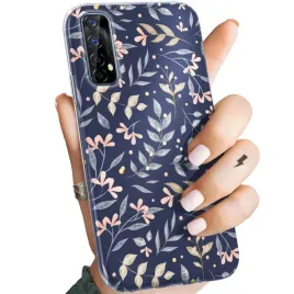 etui-do-realme-7-wzory-floral-botanika-bukiety-obudowa-pokrowiec-case