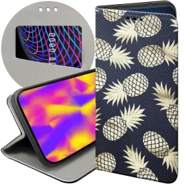 etui-z-klapka-do-samsung-galaxy-a41-wzory-ananas-owoce-egzotyczne-futeral