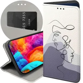 etui-z-klapka-do-samsung-galaxy-a21s-wzory-continuous-line-art-kreska-linie