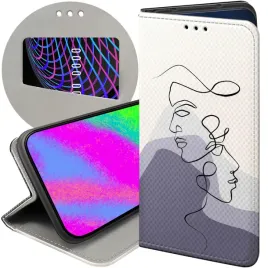 etui-z-klapka-do-iphone-13-pro-wzory-continuous-line-art-kreska-linie-case
