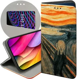 etui-z-klapka-do-apple-iphone-13-14-wzory-edvard-munch-krzyk-malarstwo