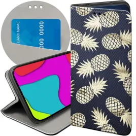 etui-z-klapka-do-samsung-galaxy-a70-wzory-ananas-owoce-egzotyczne-futeral