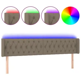 zaglowek-do-lozka-z-led-taupe-183x16x78-88-cm-tkanina