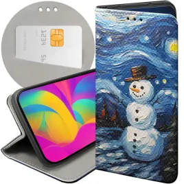 etui-z-klapka-do-xiaomi-poco-c40-wzory-balwan-zima-snieg-futeral-pokrowiec