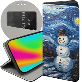 etui-z-klapka-do-realme-8-5g-wzory-balwan-zima-snieg-futeral-pokrowiec-case
