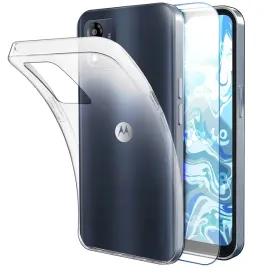 etui-do-motorola-moto-e13-przezroczyste-silikonowe-ochronne-szklo-9h