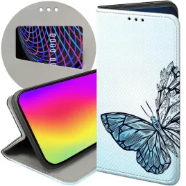 etui-z-klapka-do-motorola-moto-e13-wzory-motyle-butterfly-barwne-futeral