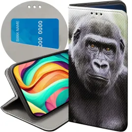 etui-z-klapka-do-motorola-moto-g22-4g-wzory-malpki-malpa-nosacz-futeral