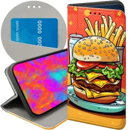 etui-do-motorola-moto-g22-4g-wzory-hamburger-burgery-fast-food-jedzenie