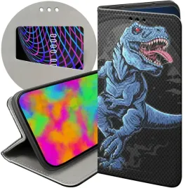 etui-do-motorola-moto-g22-4g-wzory-dinozaury-reptilia-prehistoryczne-case