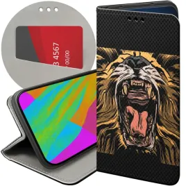 etui-z-klapka-do-motorola-moto-g22-4g-wzory-lew-lwy-lwica-futeral-pokrowiec
