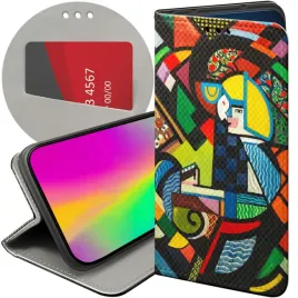 etui-z-klapka-do-motorola-moto-g22-4g-wzory-kubizm-abstrakcjonizm-geometria