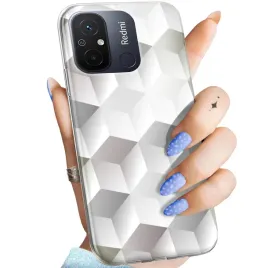 etui-do-xiaomi-redmi-12c-wzory-3d-geometryczne-iluzja-obudowa-pokrowiec