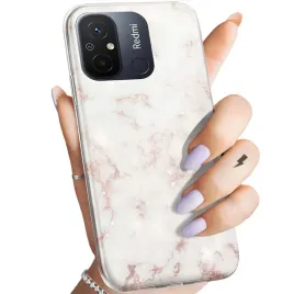 etui-do-xiaomi-redmi-12c-wzory-biale-kamien-ksztalty-obudowa-pokrowiec