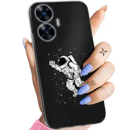 etui-do-realme-c55-narzo-n55-wzory-astronauta-kosmonauta-rakieta-obudowa