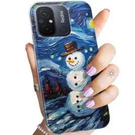 etui-do-xiaomi-redmi-12c-wzory-balwan-zima-snieg-obudowa-pokrowiec-case
