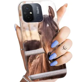 etui-do-xiaomi-redmi-12c-wzory-konie-kuce-pegazy-obudowa-pokrowiec-case