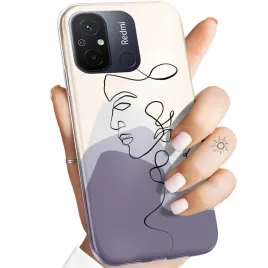 etui-do-xiaomi-redmi-12c-wzory-continuous-line-art-kreska-linie-obudowa