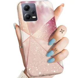 etui-do-redmi-note-12-5g-poco-x5-wzory-rozowe-zloto-roz-obudowa-pokrowiec