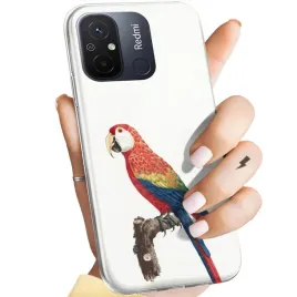 etui-do-xiaomi-redmi-12c-wzory-ptaki-ptak-papuga-koliber-obudowa-pokrowiec