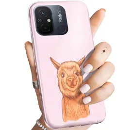 etui-do-xiaomi-redmi-12c-wzory-lama-alpaka-andy-obudowa-pokrowiec-case