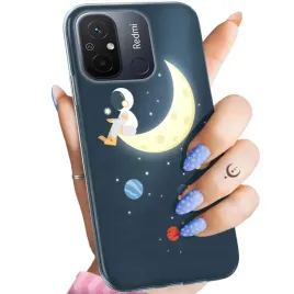 etui-do-xiaomi-redmi-12c-wzory-ksiezyc-gwiazdy-kosmos-planety-obudowa-case