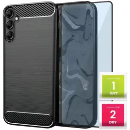 etui-do-samsung-galaxy-a14-5g-a14-czarne-pancerne-karbon-szklo-5d