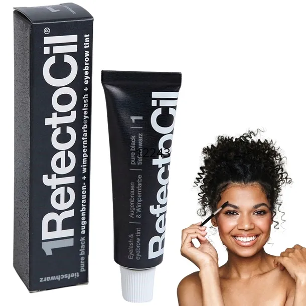 REFECTOCIL HENNA DO BRWI I RZĘS CZARNA ŻELOWA FARBA BLACK 1.0 15ML