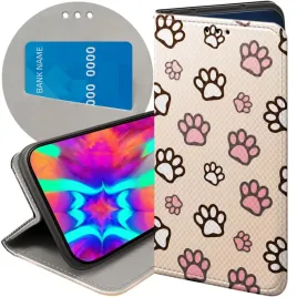 etui-z-klapka-do-xiaomi-redmi-note-10-wzory-lapki-slady-lapa-stopa-futeral
