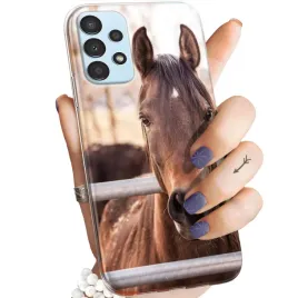 etui-do-samsung-galaxy-a13-4g-wzory-konie-kuce-pegazy-obudowa-pokrowiec