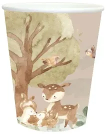 kubeczki-papierowe-lesne-zwierzatka-urodziny-6szt