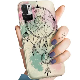 etui-do-xiaomi-redmi-note-10-5g-wzory-boho-lapacz-snow-piora-obudowa-case
