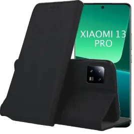 etui-z-klapka-do-xiaomi-13-pro-czarne-zamykane-magnetyczne-kabura-futeral
