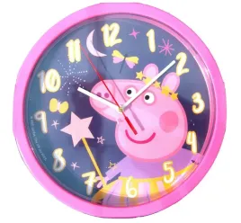 zegar-scienny-swinka-peppa-pig-pepa-wiszacy-pink