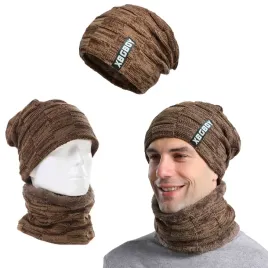 komplet-meski-zimowy-czapka-i-komin-jasny-braz