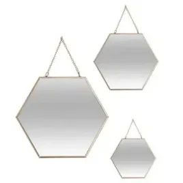 komplet-luster-lustra-nasciennie-hexagon-wiszace