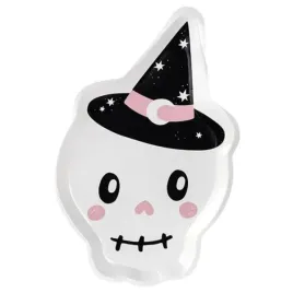 talerzyki-na-halloween-czaszka-w-kapeluszu-czarownicy-18x27cm-6-sztuk-tpp82