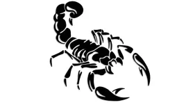 wycinana-naklejka-skorpion-czarna