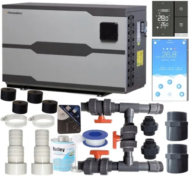 HEWALEX PCWBi 13 kW INWENTEROWA POMPA CIEPŁA 13kW + BAJPAS