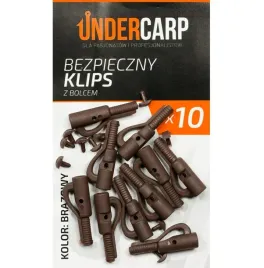 undercarp-bezpieczny-klips-brazowy-z-bolcem